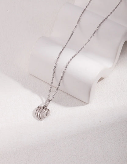 Simple Love Three-Dimensional Hollow Necklace