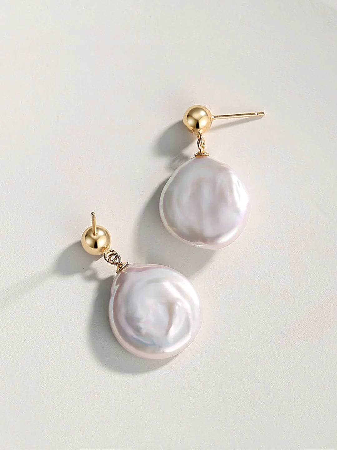 Baroque Pearl Chunky Irregular Drop Earrings