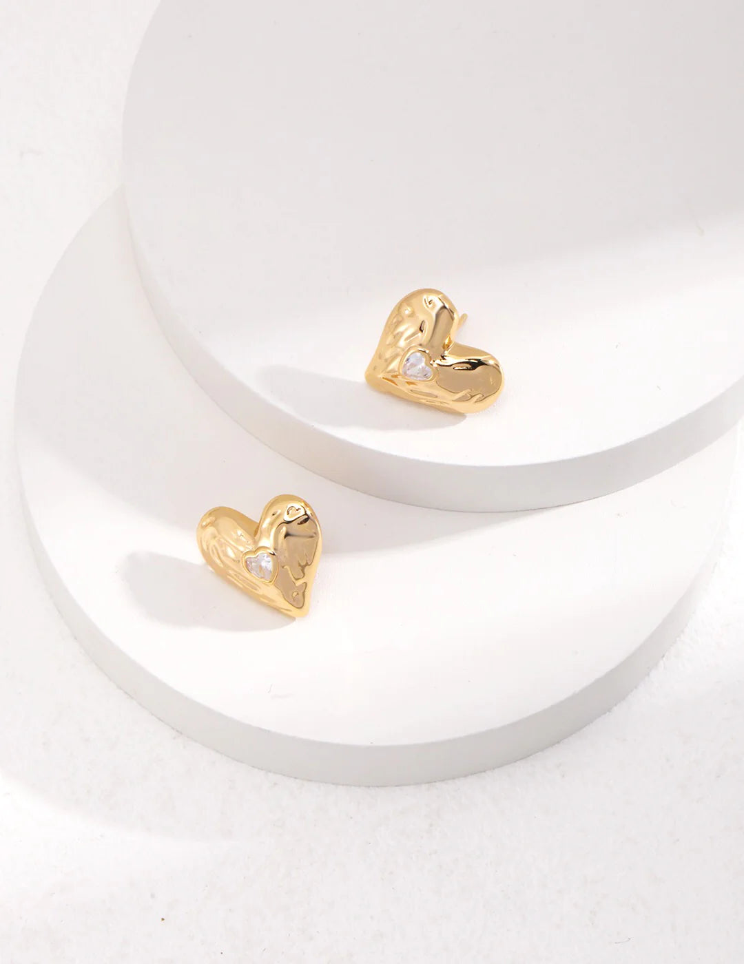 Love Heart Zircon Stud